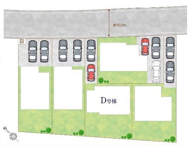 車2台駐車可能♪お庭も広めに設計しました♪