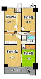 間取図画像 3LDK