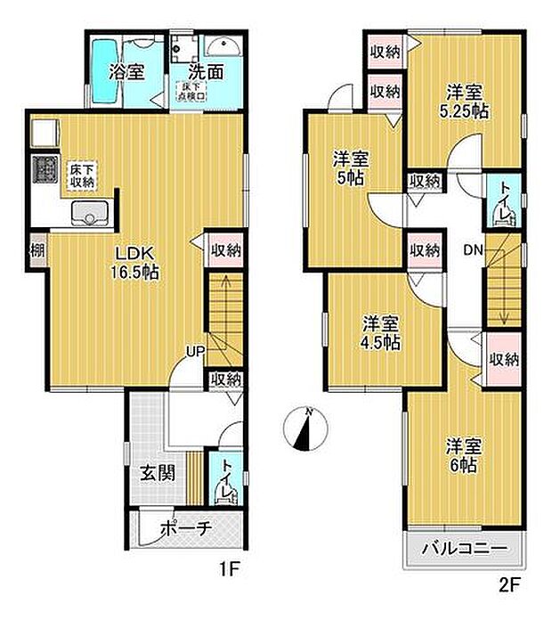 計算された間取りは日々の暮らしの快適さを想像させます♪