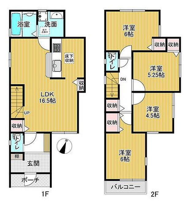 計算された間取りは日々の暮らしの快適さを想像させます♪