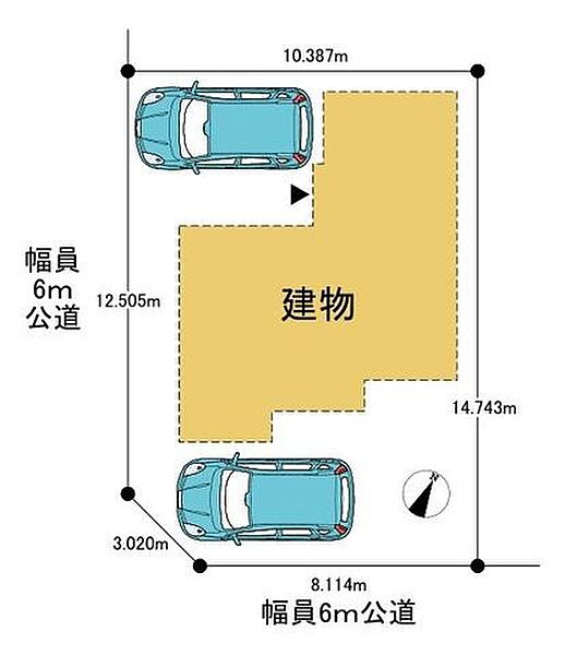 南西角地！車2台駐車可能！