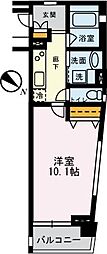 メゾンシンテイ1 1Kの間取図画像