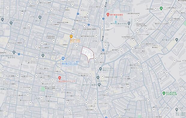 物件現地：神戸市垂水区星が丘1-3