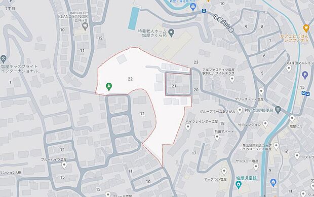 物件現地：神戸市垂水区塩屋町4丁目22付近