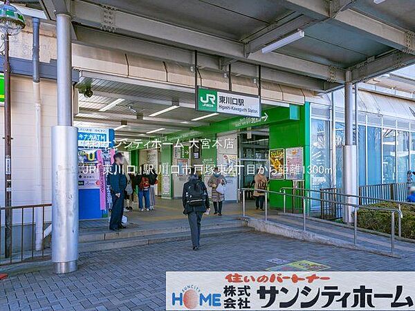 JR「東川口」駅 撮影日(2021-02-16) 1300m
