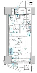 スパシエ蒲田グランドタワー 4階2Kの間取り