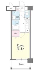 ポルト　ボヌール　セウ 4階1Kの間取り