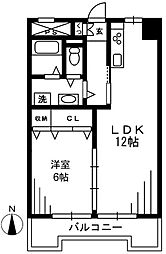 ユーアイ品川 1LDKの間取図画像
