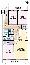 間取図画像 3LDK