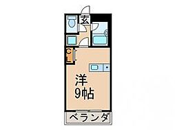 メゾンド・アミ ワンルームの間取図画像