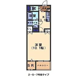 間取図画像 1K