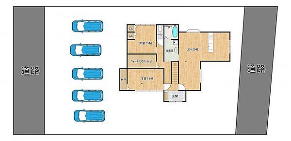 駐車場配置図になります。
