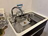 キッチン：浄水器付タッチレス水栓