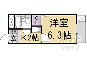 京都府京都市左京区一乗寺大原田町（賃貸アパート1K・2階・18.00㎡） その2