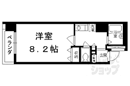 プレサンス京都駅前II 3階1Kの間取り