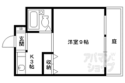 ＡＮＮＥＸ21 1階1Kの間取り