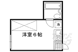 ソフィアハイム 1階ワンルームの間取り