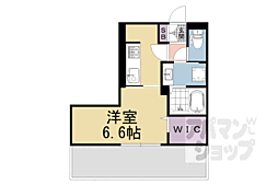 近鉄京都線 上鳥羽口駅 徒歩5分の賃貸アパート 3階1Kの間取り