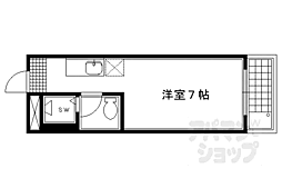 ＰＯＩＫＡ四条烏丸 3階1Kの間取り