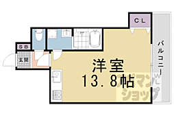 Ｋ’ｓ新橋 3階ワンルームの間取り