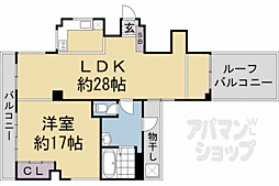 スペース岡崎 5階1LDKの間取り
