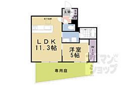 シャーメゾン　マーサ東山 1階1LDKの間取り