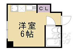 ＧＲＡＮＤ　ＬＡＴＴＩＣＥ　Ｓａｙａｍａｃｈｉ 5階ワンルームの間取り