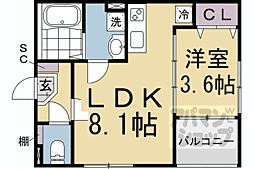 間取図画像 1LDK
