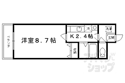 ビレイユ眞英七条本町 1階1Kの間取り