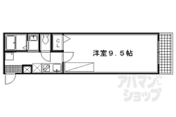 アークリード四条油小路 3階1Kの間取り