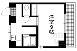 ホライズン衣棚 1Kの間取図画像