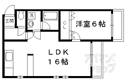 長八館 1LDKの間取図画像
