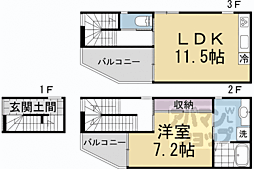 DEMACHIMAISON 1LDKの間取図画像