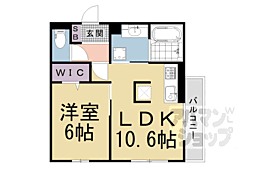 メゾン・ソネット二条新町 1LDKの間取図画像