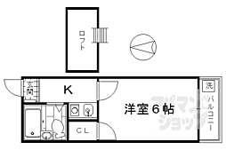 グローリーハイツ東福寺 1階/107
