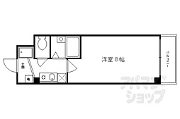 ヴィラ・ヒトミ 1Kの間取図画像