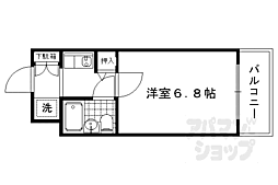 ダイアパレス京都・祇園 1Kの間取図画像