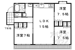 アーバネックス三条 3LDKの間取図画像