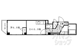 グレードルーフ甚 1DKの間取図画像