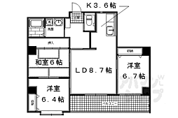 洛翠舎 3LDKの間取図画像