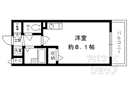 プレサンス京都清水 ワンルームの間取図画像
