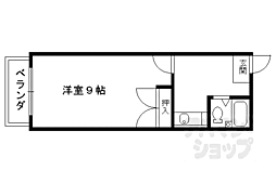 サンリット水谷 1Kの間取図画像