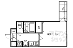 プレサンス京都四条河原町ネクステージ 1Kの間取図画像