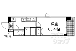 グランドパレス御池衣棚 1Kの間取図画像