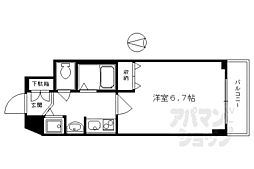 プレサンス京都五条大橋レジェンド 1Kの間取図画像