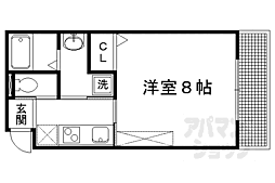 MESAVERDE西賀茂B棟 1Kの間取図画像