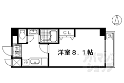 アルファープライズファイブ 1Kの間取図画像