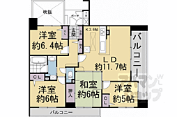 パデシオン京都駅北 4LDKの間取図画像