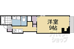 レガリア京都烏丸 1Kの間取図画像