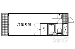 ヴィラ藤 1Kの間取図画像